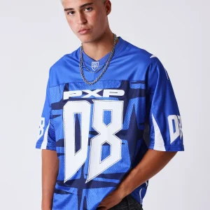 T-shirt Training con scollo a V PXP blu