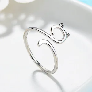 Bague tête de chat